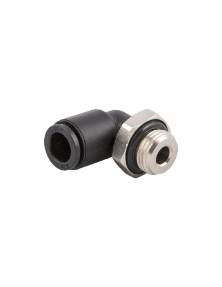 Raccord coudé orientable mâle cylindrique M5 tube 2mm Série 56000 MINI - Aignep | ADAJUSA
