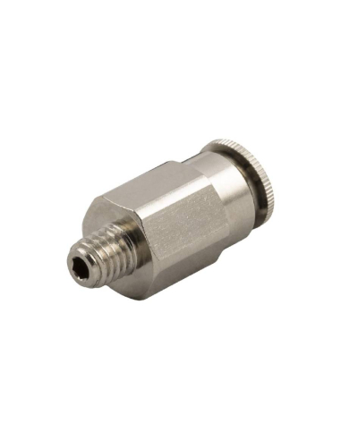 Straight male conical fitting 1/4 tube 6 for lubrication and greasing Series 58000 High pressure - Aignep