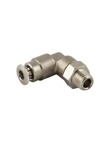 Raccord coudé réglable mâle conique M8X1 tube 4mm pour lubrification et graissage Série 58000 Haute pression - Aignep