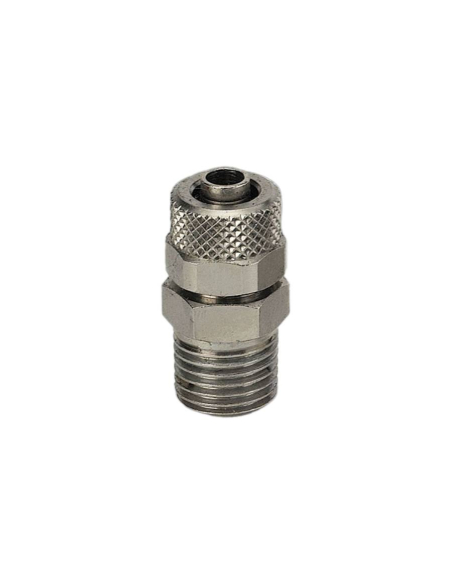 Straight male conical fitting 1/4 tube 8/6 Series C - Metal Work
