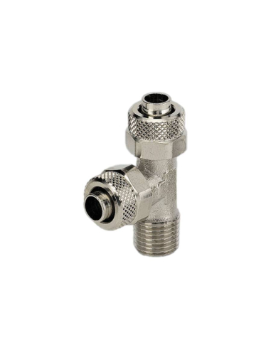 T-piece with male side thread conical 1/8 tube 6/4 Series C - Metal Work