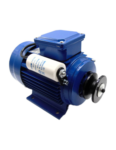 Moteur monophasé pour bétonnière 0,5CV 0,37Kw 1500 tr/min 230Vac