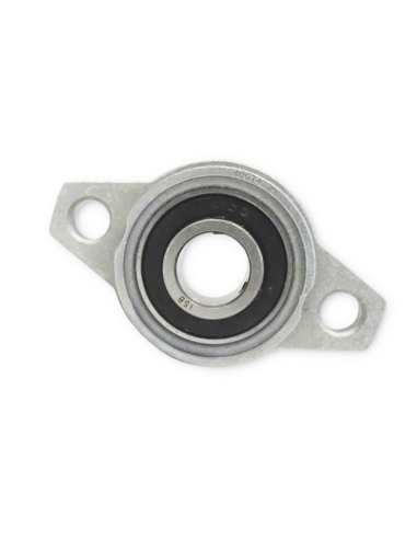 Oval support in aluminium with steel bearing 10mm axis UFL000 - ISB