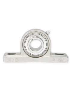 Self-aligning foot support with INOX bearing UP003 INOX ISB shaft diameter 17mm ADAJUSA