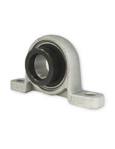 Support aluminium avec roulement excentrique en acier arbre 12mm UP001 - ISB