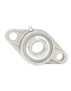 Support ovale auto-alignant avec roulement INOX UFL006 INOX ISB diamètre d'arbre 30mm ADAJUSA