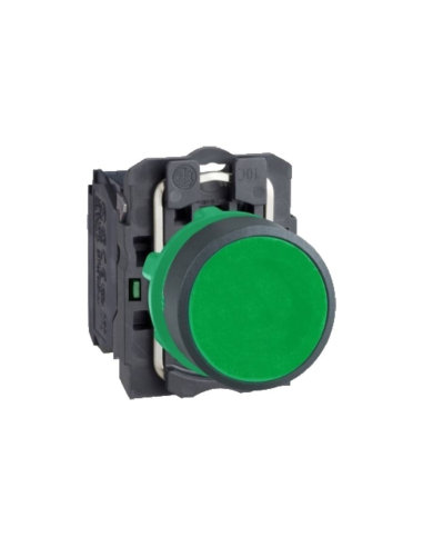 Bouton poussoir vert contact ouvert (NO) Harmony XB5 - SCHNEIDER