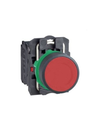 Red push button closed contact (NC) - SCHNEIDER