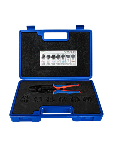 Kit de sertissage avec mâchoires interchangeables pour cosses et embouts