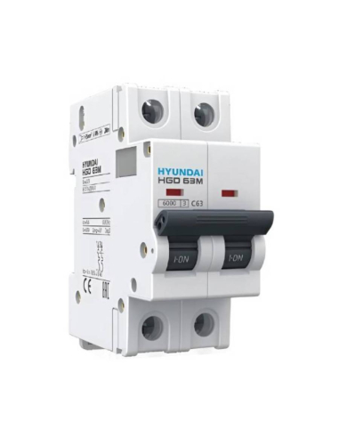Disjoncteur magnéto-thermique 2 pôles 32A DC - Hyundai Electric