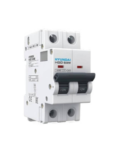 Interrupteur magnétothermique bipolaire DC 2 pôles 63A Hyundai HGD63-D2P063C | ADAJUSA | prix