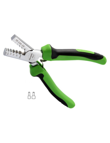 Pince à sertir pour embouts de 0,25 à 2,5 mm2