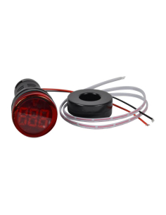 Ampèremètre numérique de panneau 0-100Aca circulaire 22mm 2