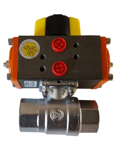Vanne 1/4 2/2 avec actionneur rotatif pneumatique 2