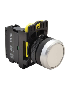 Bouton poussoir électrique en plastique blanc 22 mm NYG3-W | ADAJUSA | prix