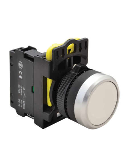 White 22mm plastic electric push button NYG3-W | ADAJUSA | Price