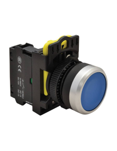 Blue 22mm plastic push button NYG3-B | ADAJUSA | Price