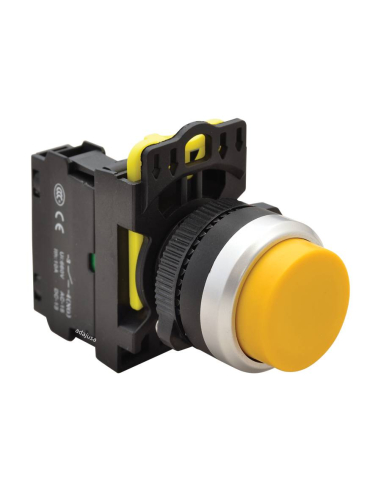 Yellow pushbutton open contact (NO) - NY Series