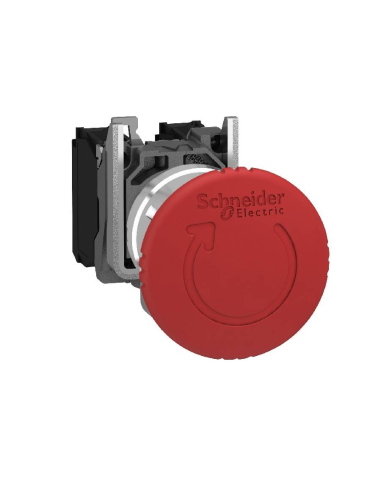 Bouton d'arrêt coup de poing diamètre 40 métallique 2NC+1NO XB4 SCHNEIDER | ADAJUSA | prix