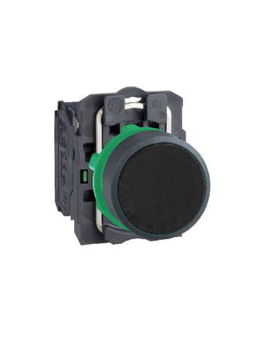 Bouton poussoir noir contact ouvert (NO) Harmony XB5 - SCHNEIDER