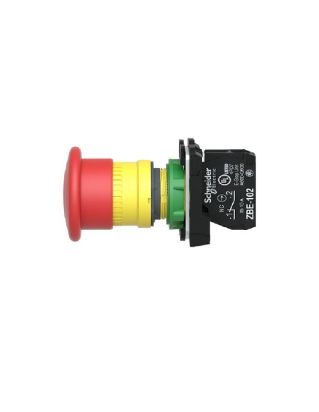 Emergency stop push button red mushroom Ø40 push-pull XB5 SCHNEIDER | ADAJUSA | price
