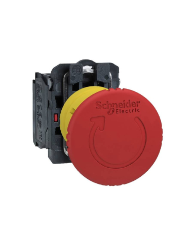 Emergency stop push button diameter 40 (push-turn) Harmony XB5 - SCHNEIDER