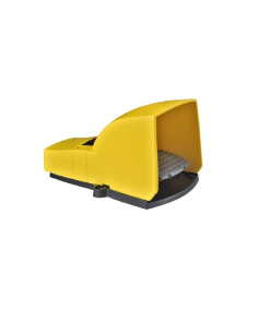 Interrupteur à pied simple XPE-Y avec couvercle en plastique jaune Schneider| ADAJUSA | prix