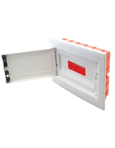 Boîtier tableau de distribution encastré 12 éléments porte opaque Tracon | Adajusa prix 2