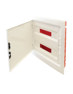 Boîtier panneau de distribution pour installation encastrée 36 éléments (18x2) Tracon porte opaque | Adajusa prix 2