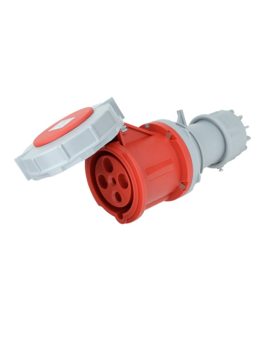 Plug industrial CEE 32A 3 Pole female CEE socket TICS-2242H| ADAJUSA : price