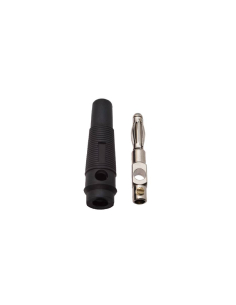 Fiche banane mâle 4mm noire : ADAJUSA : prix 2