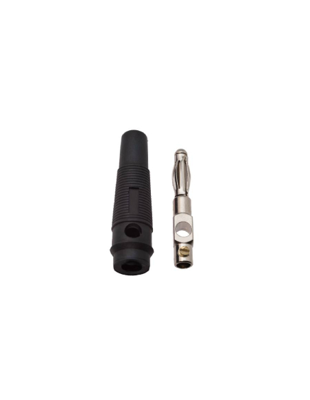 Fiche banane mâle 4mm noire : ADAJUSA : prix