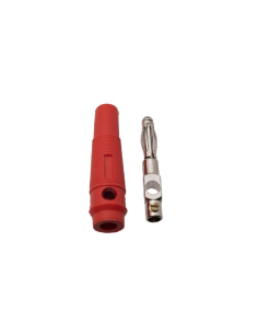 Fiche banane mâle 4mm rouge : ADAJUSA : prix 2