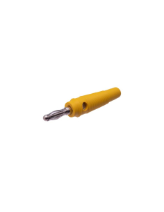 Fiche banane mâle 4mm jaune : ADAJUSA : prix