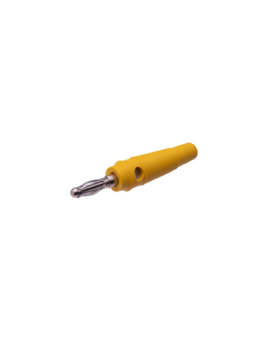 Fiche banane mâle 4mm jaune : ADAJUSA : prix
