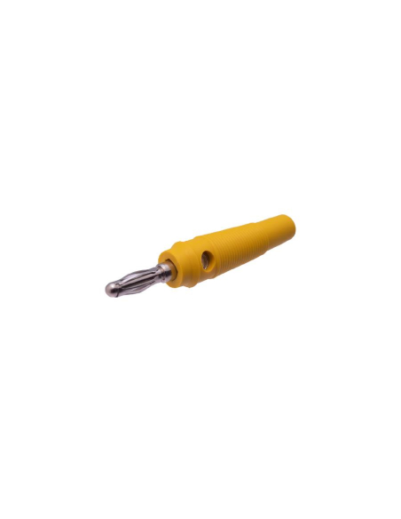 Fiche banane mâle 4mm jaune : ADAJUSA : prix