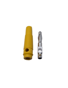 Fiche banane mâle 4mm jaune : ADAJUSA : prix 2