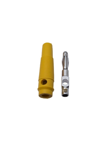 Fiche banane mâle 4mm jaune : ADAJUSA : prix