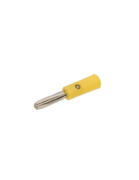 4mm yellow male banana plug (4-leaf type) : ADAJUSA : price