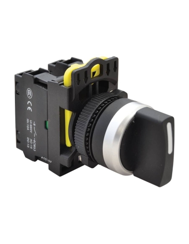 Sélecteur électrique 3 positions 2NO 22mm NYK3-S31BK | ADAJUSA | prix