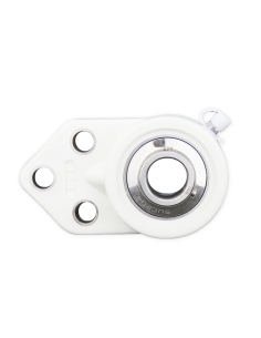 Support of flange white self-aligning thermoplastic UCFB204PB with bearing stainless steel SSUC-204 20mm shaft ISB | ADAJUSA | p