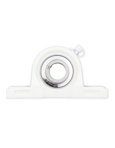 Thermoplastic self-aligning white stand UCP205PB with bearing stainless steel SSUC-205 shaft 25mm ISB | ADAJUSA | price