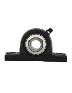 Black thermoplastic self-aligning foot stand UCP207P with stainless steel bearing SSUC-207 35mm shaft ISB | ADAJUSA | price