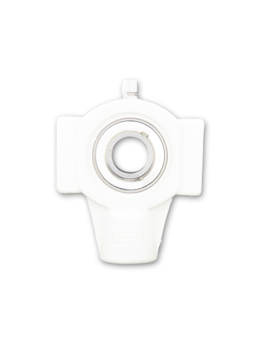 UCT205PB thermoplastic self-aligning white tensioning bracket with bearing stainless steel SSUC-205 25mm shaft ISB | ADAJUSA | p