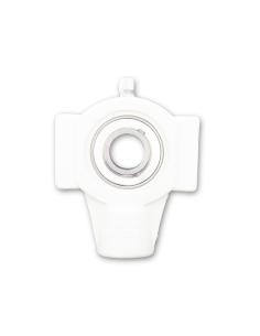 Support de tension thermoplastique blanc à alignement automatique UCT207PB avec roulement acier inoxydable SSUC-207 35mm shaft I