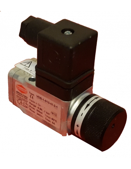 Pressostat réglable 1/4 avec connecteur - ADAJUSA