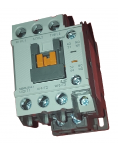 Three-phase contactor 9A coil 24Vac -  LS