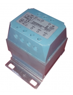 Transformador de seguridad para foco de piscina 12V 300VA encapsulado plástico