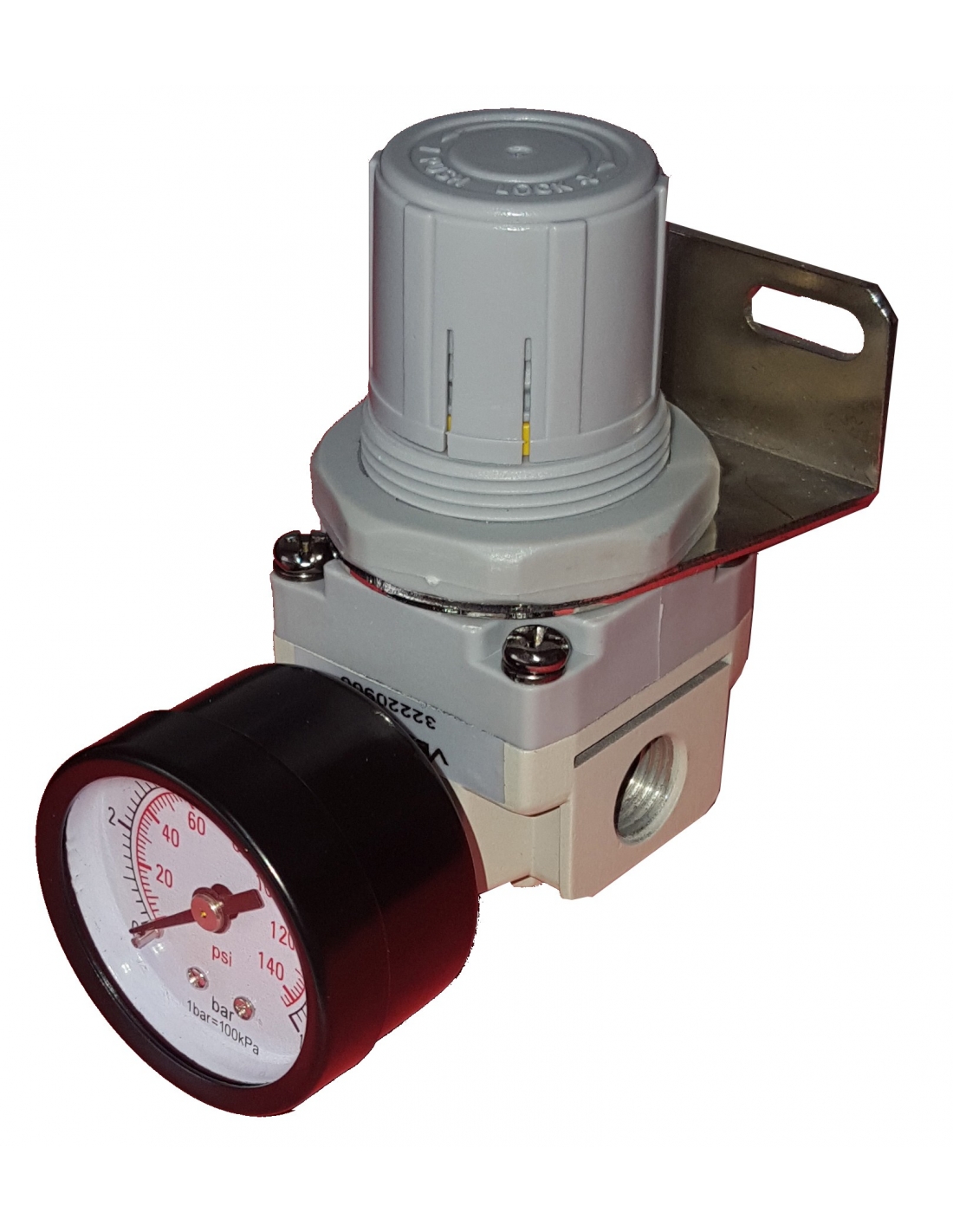 Réducteur de pression d'air comprimé 1/4 réducteur de pression Standard  européen 4 trous avec