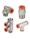 Raccord automatique en laiton pour tubes en mm et G (BSP) ou filetage métrique